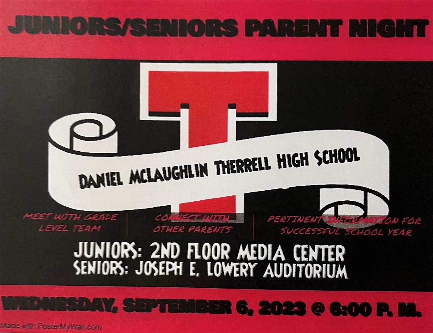 Juniors and Seniors Parent Night